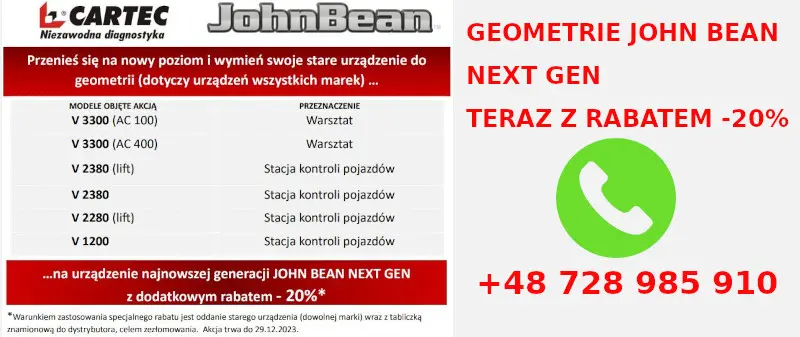 PROMOCJA NA GEOMETRIE John Bean -20 %